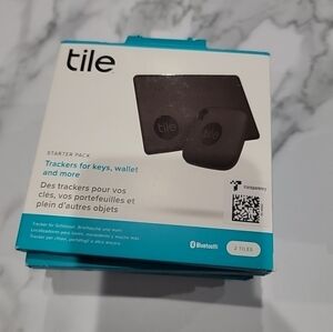 Tile Tracker For Key & Wallet Starter Pack (Mate & Slim) Black RE-46002 Openbox